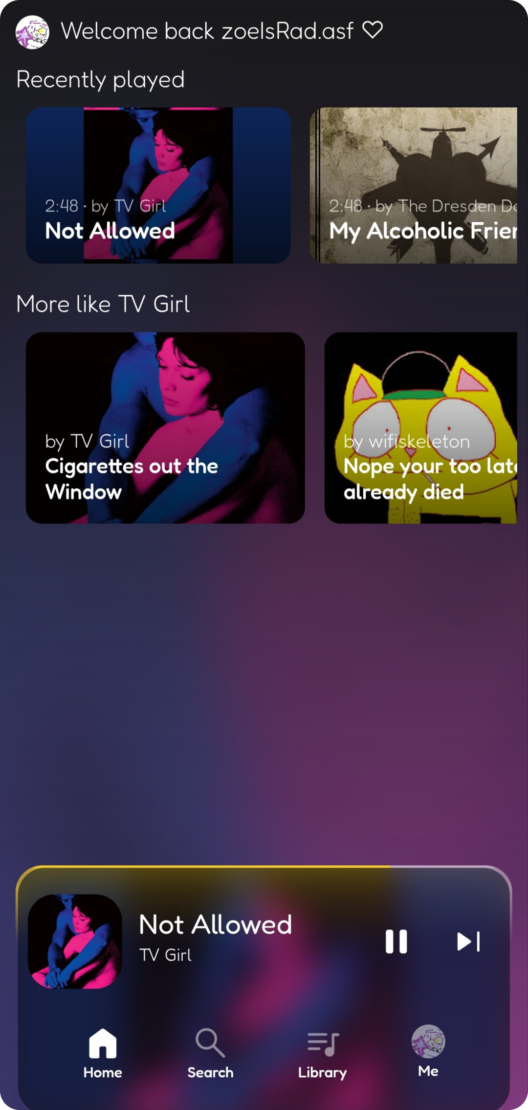 home page